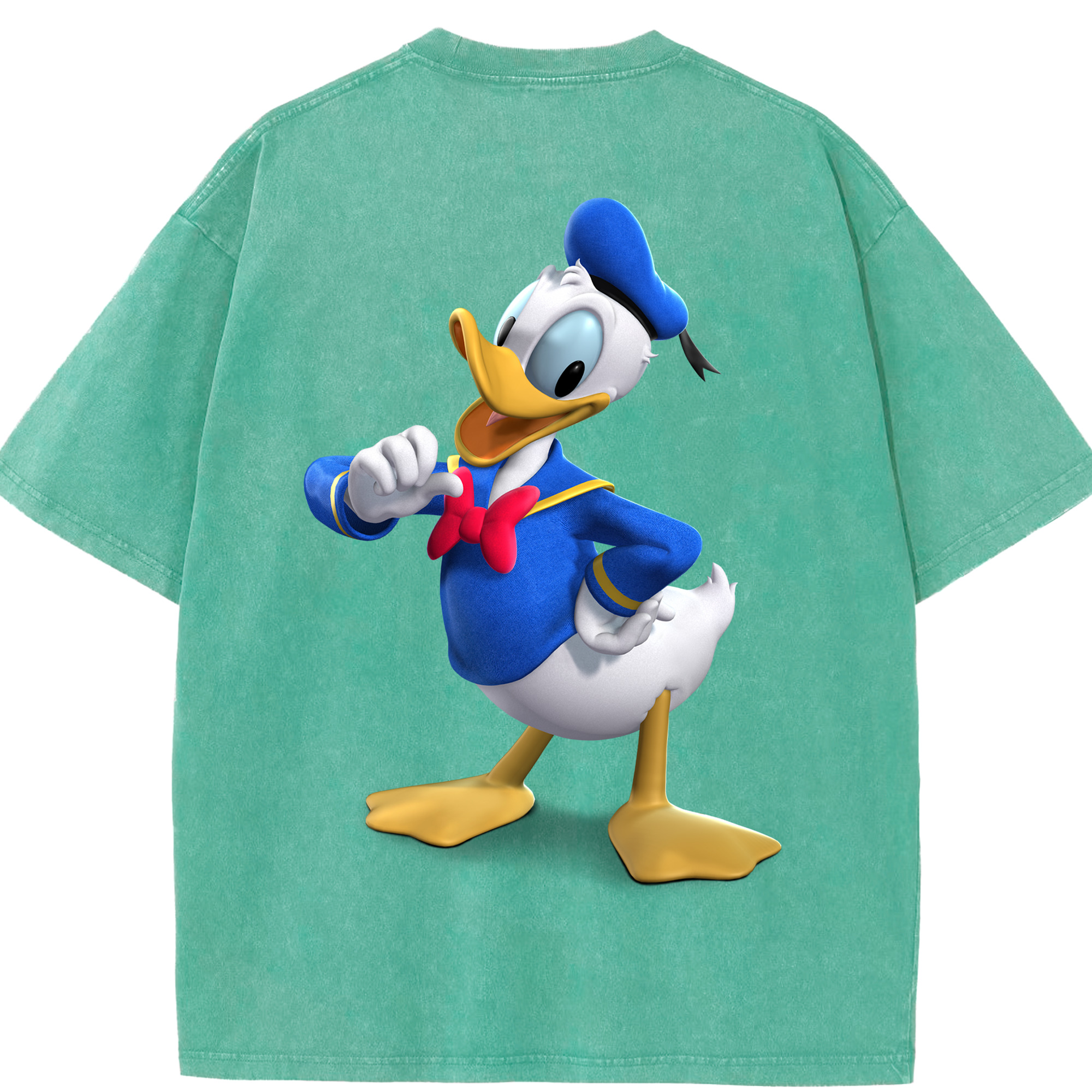 （画像用） ミッキーマウス Mickey Mouse 綿100% ヴィンテージ風 半袖Tシャツ（背面プリント）